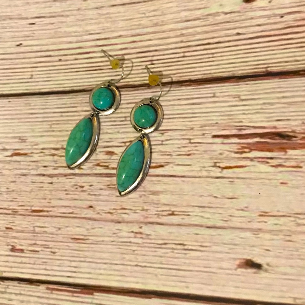 Turquoise dangle earrings